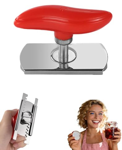 Burköppnare justerbar flera locköppnare med ergonomiskt grepp, lätt att använda, öppnar alla lock på 3 sekunder, inga batterier krävs