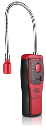 Gasdetektor, Brennbares Gas-Analysegerät Port Erdgas Lecksuchgerät Meter Tester Ton Licht Alarm AS8800L für Arbeit, Zuhause