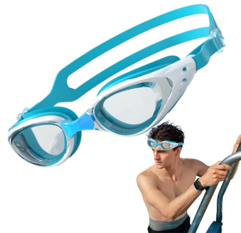 Simglasögon | justerbara dykglasögon med anti-dimma | dykglasögon | för sommarstrand, semester, vatten, flodsurfing, snorkelträning, sport