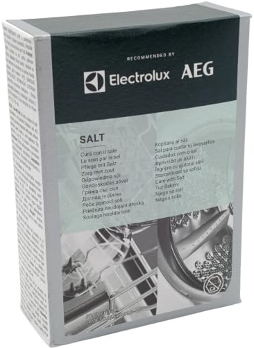Spülmaschinensalz 1 kg kompatibel mit AEG und Electrolux | Natriumchlorid für Salzbehälter und Wasserenthärter bei Geräten mit Salzanzeige