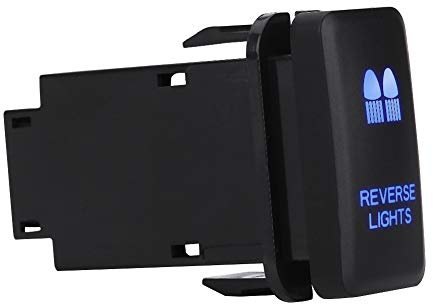 Barra de luces LED Interruptor basculante ENCENDIDO-APAGADO Luz LED, 12V Azul LED Auto Car On Off Interruptor basculante Para Landcruiser VIGO(REVERSE LIGHTS Pattern)