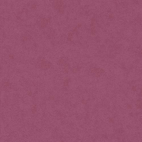 Papier peint uni A.S. CréationPop Style 375070 37507-0 Papier peint intissé | Violet/Mauve | Papier peint salle de bain | Rouleau (10,05 x 0,53 m) = 5,33 m²
