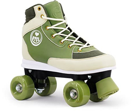 BTFL Rollschuhe Rosa Girlie für Mädchen,Retro-Rollschuhe,Dance-Roller,Rollerskates,Green,EU 35