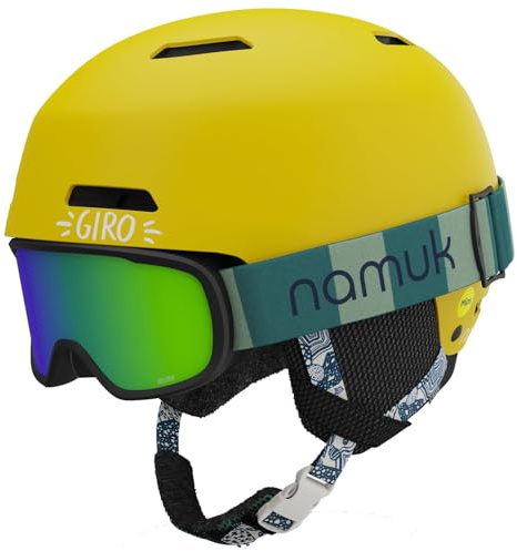 Giro Crue Kids Snow Helmet Goggle Combo - (Combo) Namuk Sunflower - Size X-Small