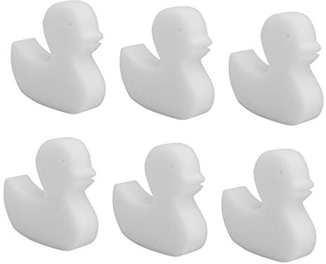 BESPORTBLE 6St Ölabsorbierender Schwamm Weiß Schwamm Spa- Schwamm Öl entfernen Schwamm Wiederverwendbare schwämme Pool reinigungsschwamm Tier Ente Radiergummi Waschmittel Watte