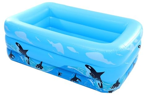 KOMBIUDA Piscina Gonfiabile Per Design Orca Gioco Acquatico Per Interni Ed Esterni Facile Da Trasportare e Riporre Per Feste Estive e Relax
