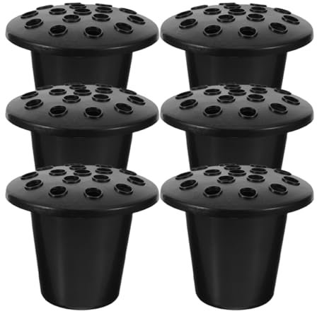 Mipcase 6 Pièces Lot De Vases à Fleurs Pour Cimetière Plastique Supports De Décoration Funéraire Fleurs Commémoratives