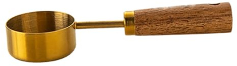 LIFKOME Cuillère Doseuse à Café Multifonction Mini Manche En Bois, Acier Inoxydable Poli, Outil De Mesure Précis Cuisine Et Pâtisserie, Accessoire Compact Pour Doser Épices Et Poudres,