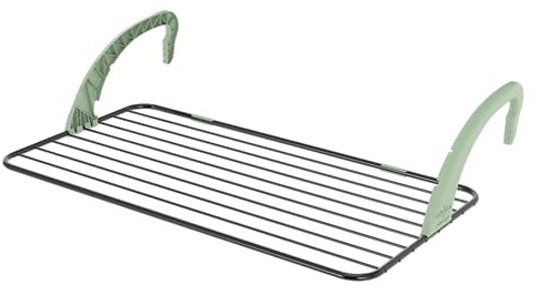 Colombo Stendibiancheria da balcone Balcony Bold in acciaio verniciato | fili spessi alluminio anti-pieghe | Manici modulabili universali | 10m superficie stenditura | Antiruggine | Made in Italy