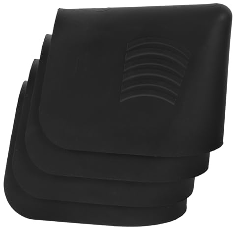 Herramientas para Calafatear Baldosas de Piso, 4 Piezas | Reutilizables, Acabado para Lechada y Resina, Plástico Negro Antideslizante, Tamaño Compacto y Ligero