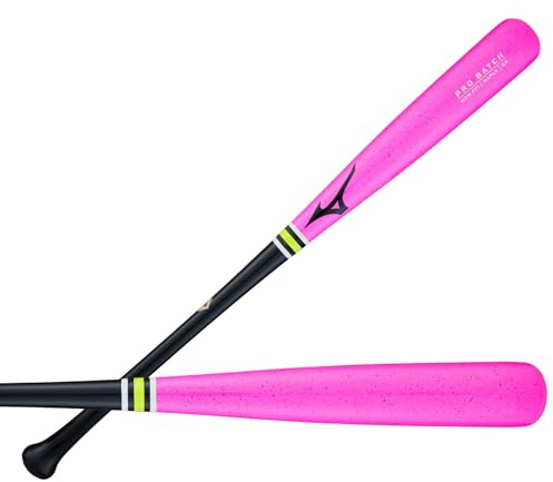 Mizuno Pro Batch MZM 271 - Mazza da baseball da uomo, in legno d'acero, rosa, 86 cm