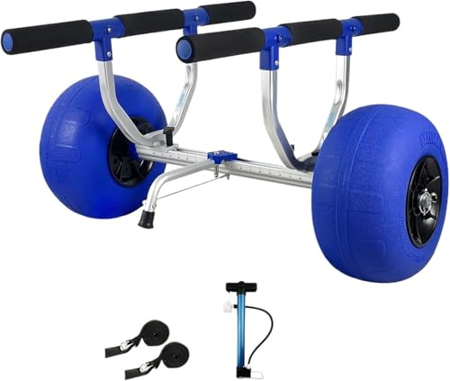 LXLAEOANG Carro for Kayak, Carrito Resistente for Kayak, Carrito for Canoa, Ruedas for Tablas de Paddle, Kayaks, Sup, Transporte