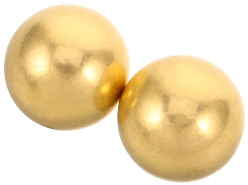 SEWACC Lot de 2 Boules de Bain D’Oiseaux en Laiton Pur 2 CM – Sphères Rustiques en Cuivre pour Purification et Entretien des Bassins Extérieurs de Jardin Décoration Résistante aux