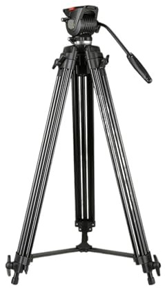 Tripod Stand, Trépied vidéo Professionnel avec entretoise au Sol for appareils Photo Reflex numériques, caméscopes et Photographie de Mariage et de Voyage.