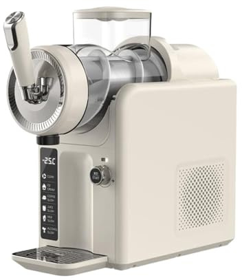 Mini Granitore Portatile For Uso Domestico Macchina For Gelato Capacità 1,8 Litri For Spremiagrumi For Frappè Di Ghiaccio Raffreddamento Ad Alta Efficienza(White)