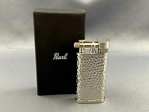 Pfeifenfeuerzeug Exclusiv Pearl Stanley mit Edelstahl gehämmert