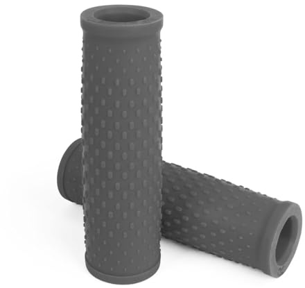 OcioDual 2x Elektriska Skoterhandtag, Grå, Kompatibel med Xiaomi 1S / M365 / Essential/Pro/Pro 2, Gummi med Halkfri Textur