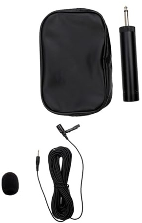 Mikinona Musical Instrument Pickup Microphone Wired 1 Set Saxophone Condenser Mic Clip-on Pickup with Storage Bag Cardioid PVC Plastic