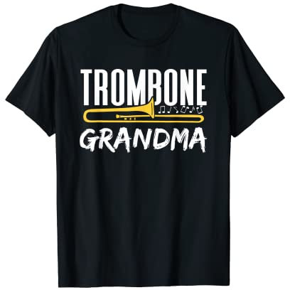 Posaune Oma Instrument Posaunist Spieler Posaunen T-Shirt