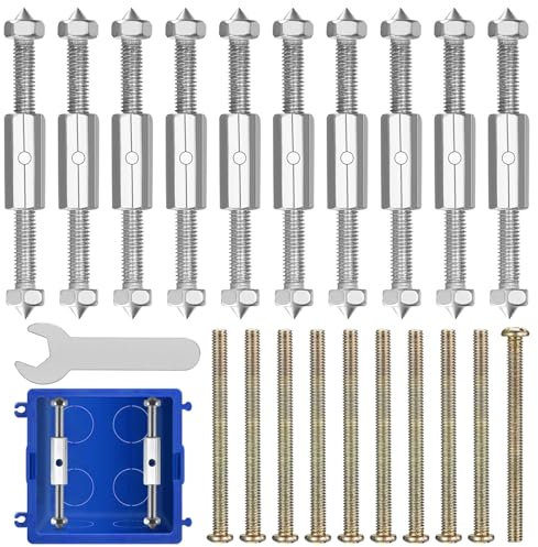 Soporte de Reparación de Caja, 10 Piezas Tornillo de Caja de Conexión, Reparación de Caja de Salida Caja de Conexión de Soporte Inferior, Casetera Eléctrica Proyecto Accesorios