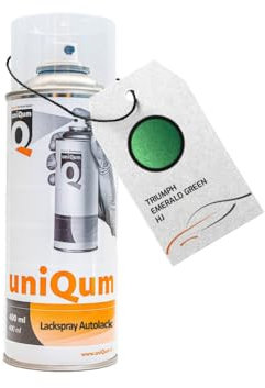 uniQum Autolack Spraydose für TRIUMPH EMERALD GREEN HJ Autolack Reparatur 400 ml