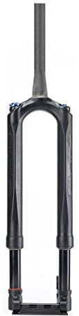 Forcella MTB in Carbonio per Bici pneumatica da 27,5 Pollici, Forcella Ammortizzata per Bicicletta Controllo Spalla Tubo Conico Freno a Disco Viaggio Unisex 120 mm