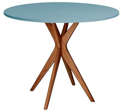RAGABA JUBI Runder Esstisch 90cm Eiche blau