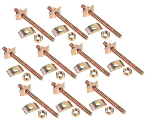 LIFKICH 10 Stück Eisen-arbeitsplattenverbinder Verschiedene Schrauben Bolzen Unterlegscheiben Und Kontermuttern Für Die Möbelmontage