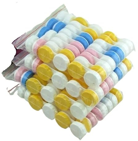 YZWHKJ Contact Lens Cases,Contact Lenses Holder Box 50/100pcs Simple Contact Lens Case Box Eyewear Accessories Cute Travel Box Container For Lenses Random Color(100pcs random)