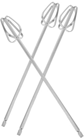 MOTHNUR 3pcs Stainless Steel Hand Mixer Beaters Electric Mixer Attachments Compatible with Handheld and Electric Drills for Baking Butter Mixing in Home and Professional Kitchens