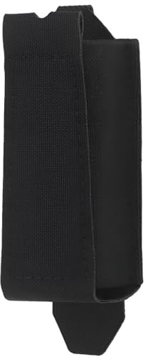 rabuu Piccola Borsa Tattica Molle, Accessorio Multifunzione Da 9 Mm, Multiuso In Nylon (4,5x10,5 Cm, 0,017 Kg) For Attività Di Squadra/giochi Tattici(BLK)
