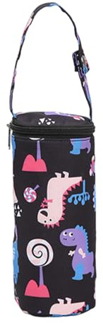 Bottle Insulated Bag-Breast Milk Cooler with Adjustable Strap, Leakproof Lining, Thermal Insulation, Easy to Carry | Perfect for Nurses, Daycare, Outdoor Travel, Baby Feeding, Picnic, by, black, se