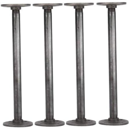 FONDOTIN Table Legs Desk Legs Metal Table Support Feet Industrial Pipe 4pcs for Home DIY Furniture Repair