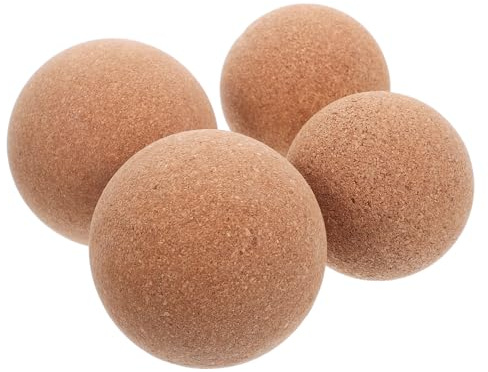 ZUNOXAZ 4 Stück Teiliges Kork Faszienball für Tiefen Muskelentspannung Manuelles Massagegerät zur Triggerpunkt-therapie Geeignet für Yoga Fitness und Ganzkörperanwendung