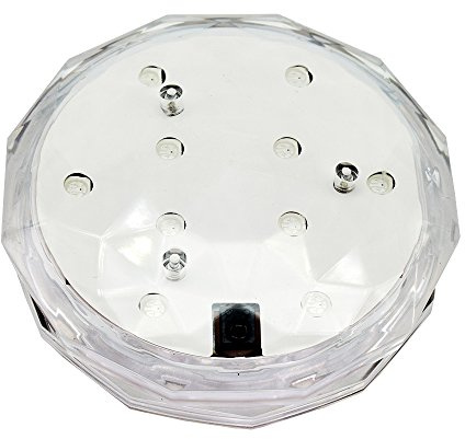 NCC-Licht LED Unterwasserbeleuchtung Unterbaulicht Poollicht RGB 2W dimmbar IP68 Fernbedienung Batteriebetrieb Teichlicht