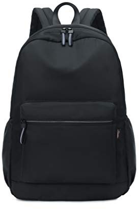 Acmebon Stylische Rucksäcke für Jungen und Mädchen Lässiger Alltagsrucksack für Frauen Schwarz