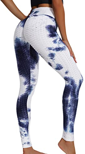 Merlvida Sport Leggings Damen High Waist, Anti Cellulite Push up Leggins Blickdicht mit Bauchkontrolle - Weich Elastisch Yogahose Sporthose Damen, Slim Sportleggins Boom Booty Leggings für Damen