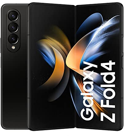 Samsung Galaxy Z Fold4, Téléphone Portable 5G, Carte SIM non incluse, Android, Smartphone Pliable, 512 Go, Noir, Extension garantie 12 mois offerte [Exclusivité Amazon] - Version FR