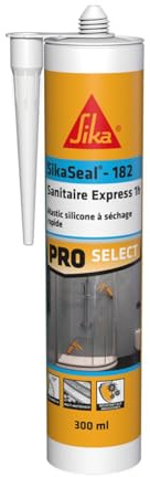 SIKA - Mastic silicone - SikaSeal 182 Transparent - Séchage rapide en 1h - Résistant aux moisissures - Multi-supports - Couleur longue durée - 300ml