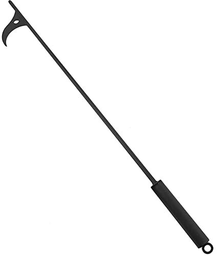 SPORTARC Feuerhaken für Kamin, 101,6 cm, robuster Kamin-Schürhaken, rostbeständig, schwarze Oberfläche, Feuerstelle, Werkzeuge für Kamin, Feuerstelle