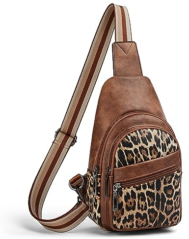 Mroede Sling Bag Crossbody Bags for Women Small Cross Body Bag Fanny Packs Chest Sling Purse for Daily Travel Leisure Sport