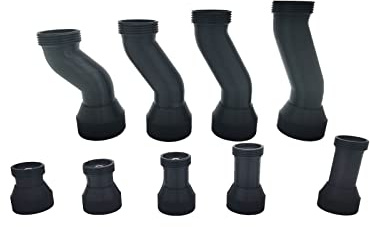 KEAAN Compatible avec Thrust-mas-TER Hotas Warthog F/A-18C Cougar Barre d'extension de rotation à 360 degrés Courbé Droit Joystick Change DIY Game Parts (couleur : plié 110 mm)