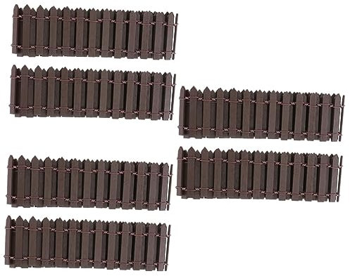 YARNOW 6stücke Mini Gartenzäune Aus Lang Dekoration Für Miniaturgärten Puppenhäuser Und Landschaften Für -projekte Und Kreative Gartenideen