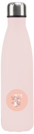 Eco Friendly 500ml Insulated Water Bottle – Double Wall Stainless Steel Water Bottle for Hot and Cold Drinks – Leakproof Travel Water Bottle – BPA-Free Sweat-Proof Thermal Bottle – Light Pastel Pink
