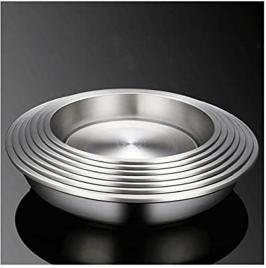 Serving Trays, 304 Stainless Steel Cooking Baking Barbecue, Mixing Bowls, Pots and Bowls 7 Piece Set