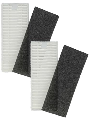 vhbw Set di filtri compatibile con Rowenta X-plorer serie 45 RR8227 aspiratore - 4x filtro di ricambio (filtro, filtro in spugna)