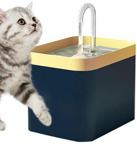 Fontana d'acqua per animali domestici, fontanella per cani, fontanella per gatti, uccelli, cani, 1,5 l