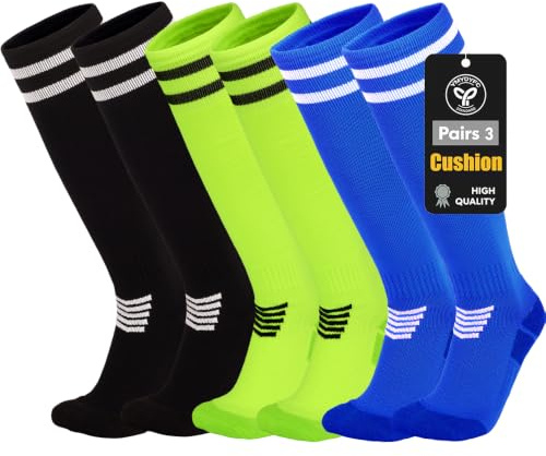 YMYDYFC Kids Football Socks Toddler soccer Socks Boys Sports Socks Youth Knee High Socks Athletic Sock Girls Junior Running,Training,Rugby,Hockey 4-12Years