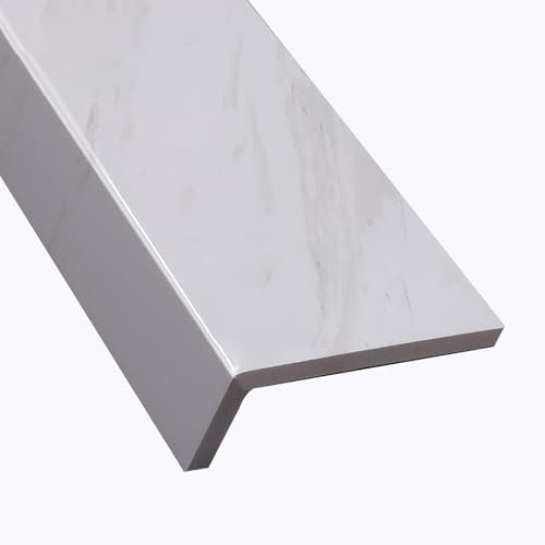 Appui de Fenetre Protections de Rebord de Fenêtre pour la Maison, Rebord de Fenêtre Décoratif en Marbre, Rebord de Fenêtre pour Salle de Bain, Salon, Balcon, Taille Personnalisée(50x10cm(19.6x4in))