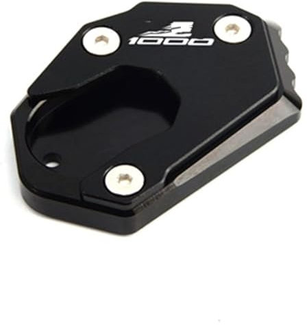 Für K&awasaki Z1000 2010-2019 Z1000SX Für Ninja 1000 2011-2016 Motorradständer Vergrößerungsplatte Kickstand Extension Pad Ständerpolster-Verlängerung(Schwarz)